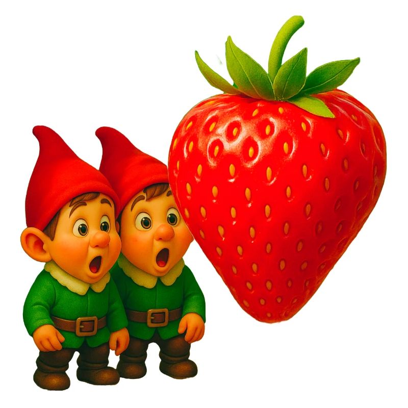 Zwerge und Erdbeere
