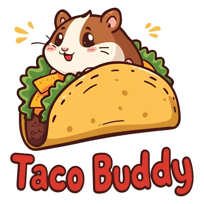 Taco Buddy - Conception de hamster de dessin animé