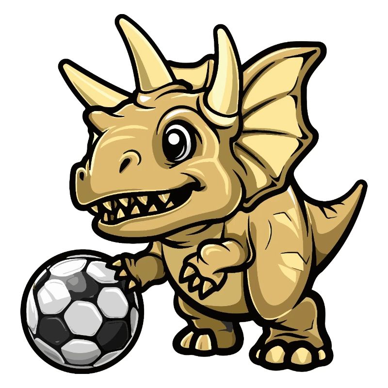 Dinosaurier Fußball Comic
