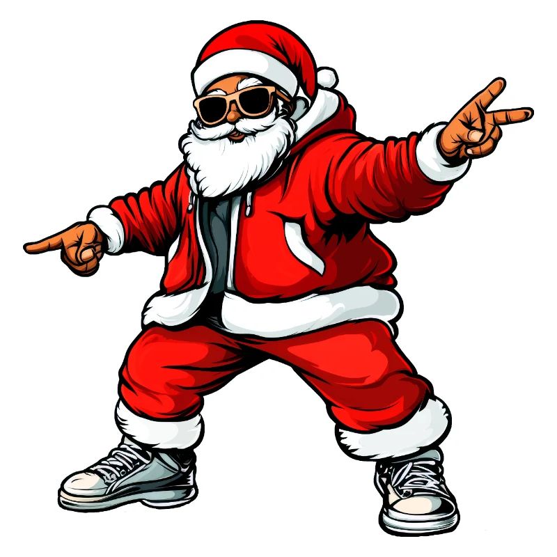 Cooler Peace Weihnachtsmann