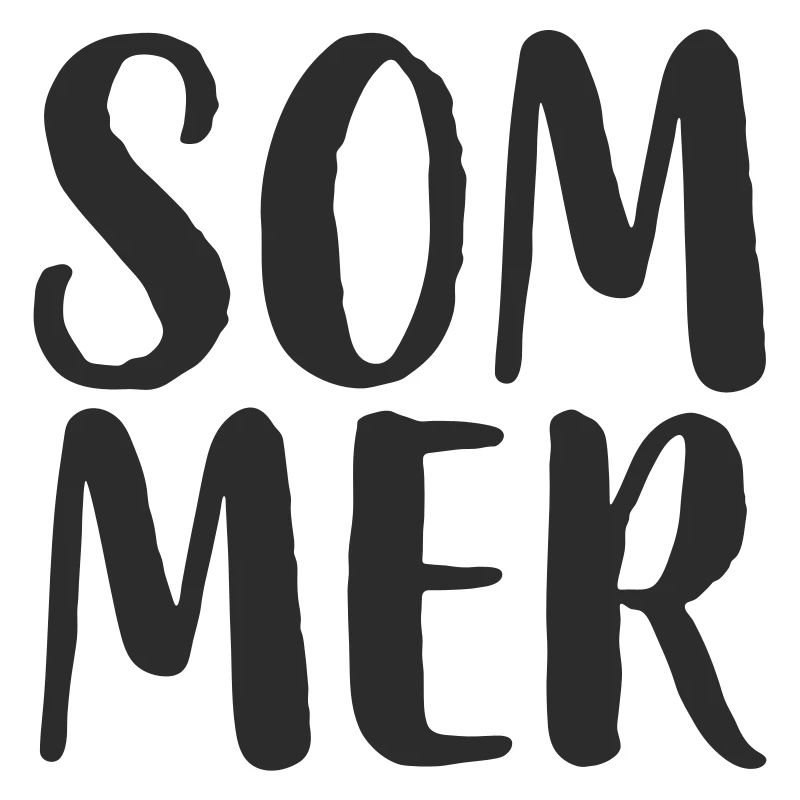 Style de lettrage à la main d’été