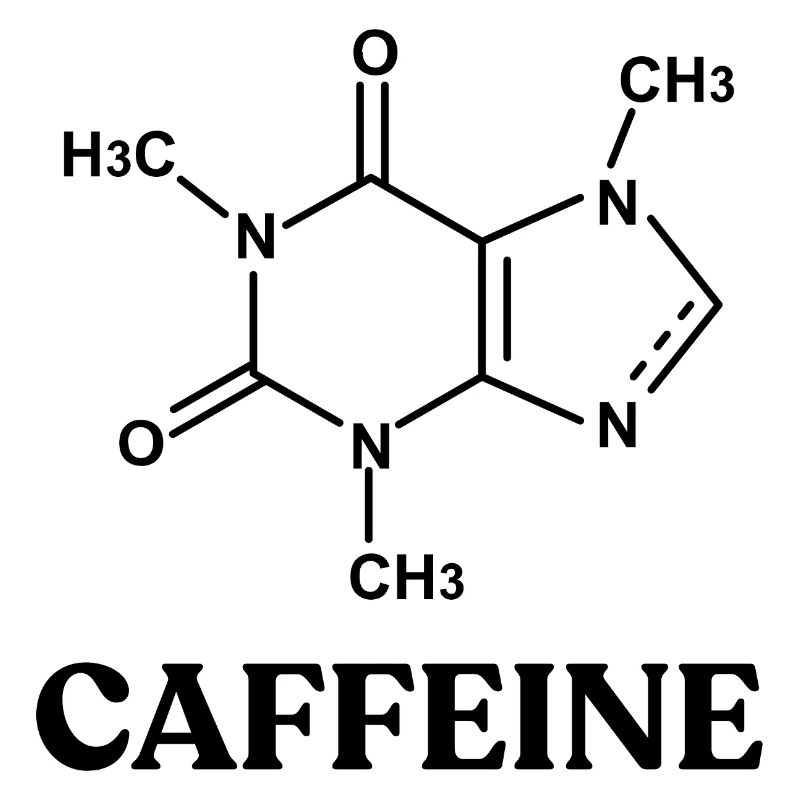  Funny Chemistry Coffee Caffeine Molecule Scientis