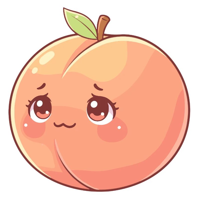 Cuddly Peach Kawaii