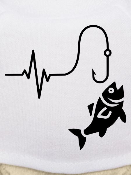 ECG Pulse Fish Silhouette