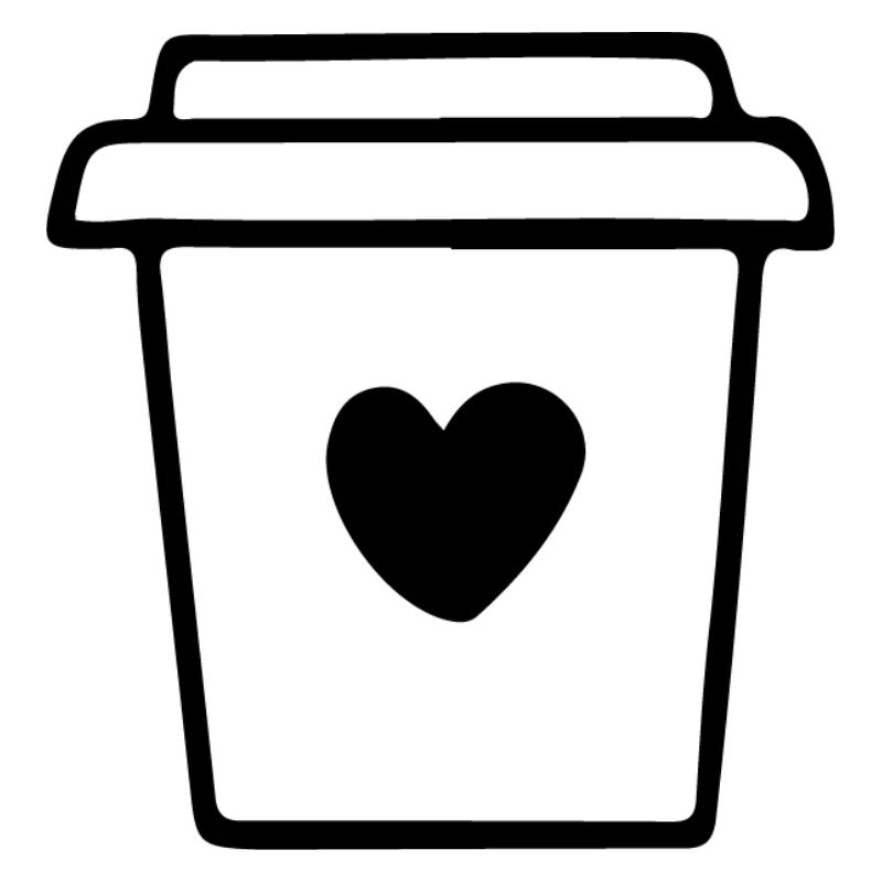 Kaffeebecher mit Herz Morgenmuffel Kaffeetrinker