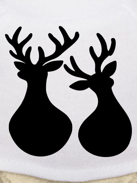 Weihnachten Rentiere minimalistisch