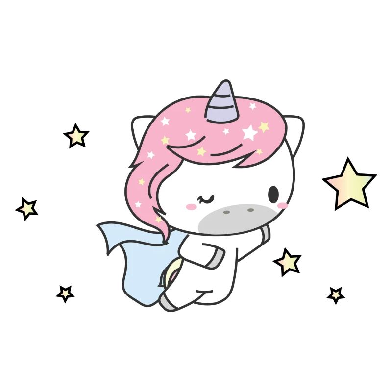 süsses Einhorn Superheld