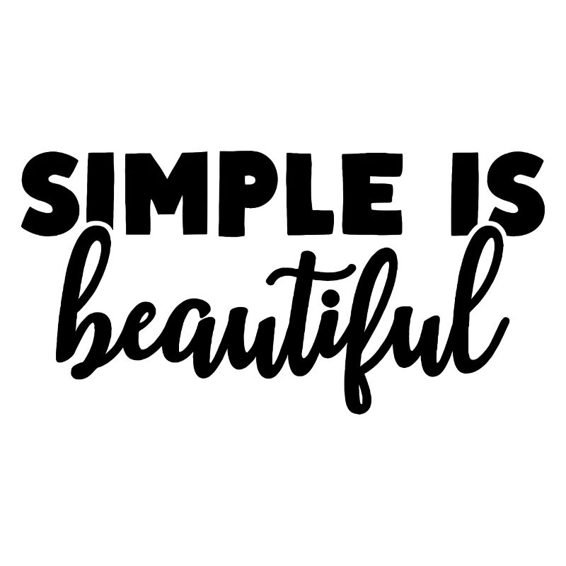 Simple c’est beau
