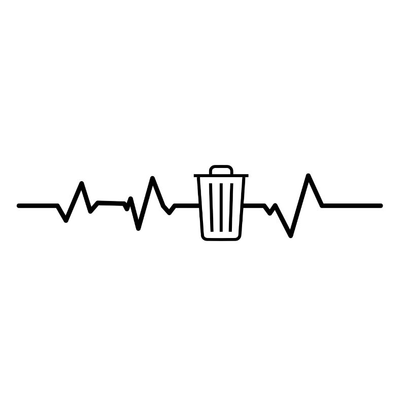 Dustbin Heartbeat Müllmann Müllabfuhr Müll