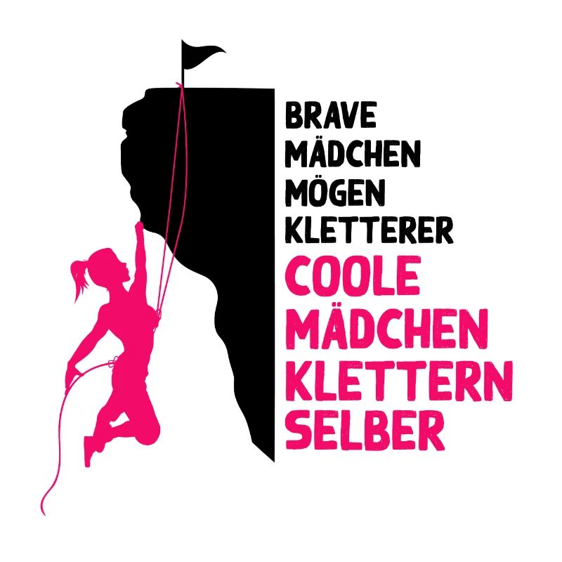 coole Mädchen klettern Kletterer Geschenk Frau