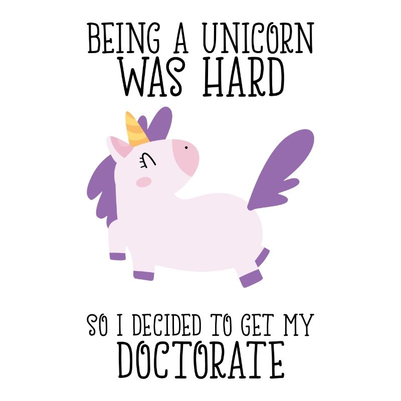 Doktortitel Einhorn Spruch Uni Geschenk