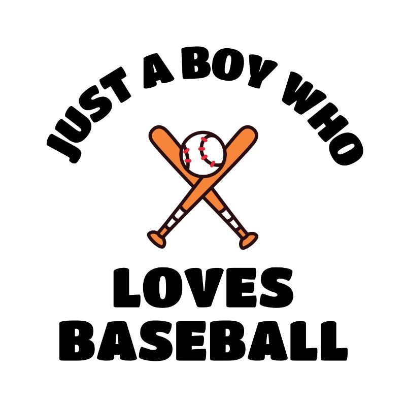 Nur ein Junge, der Baseball liebt