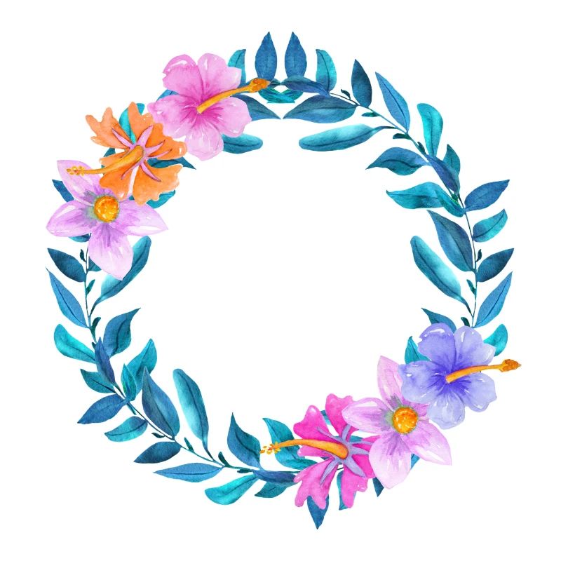 Couronne fleur fleurs fleurs chés hibiscus