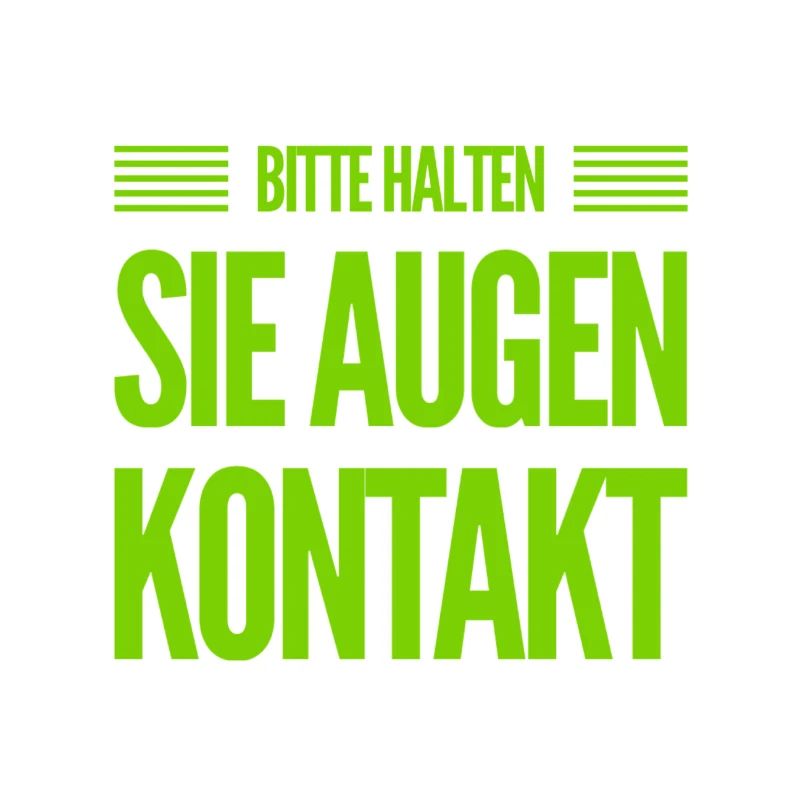 halte Augenkontakt