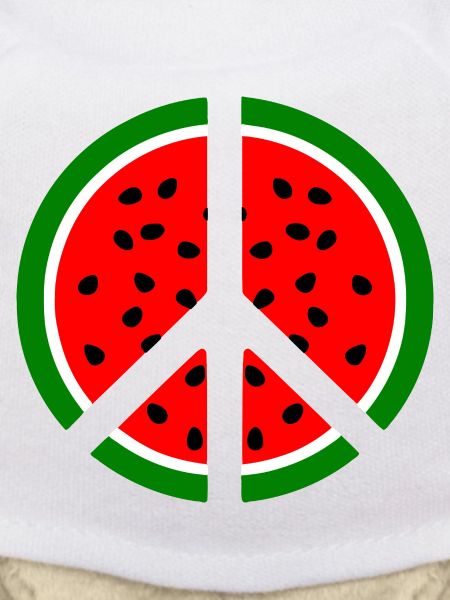 Signe de paix pastèque melon