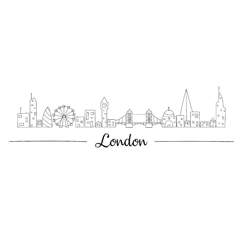 Londres Angleterre capitale Skyline cadeau idée UK