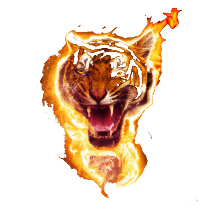Tigre en feu