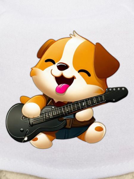 Dog guitarist