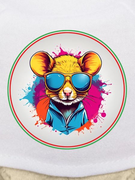 Coole liebenswerte Maus mit Sonnenbrille