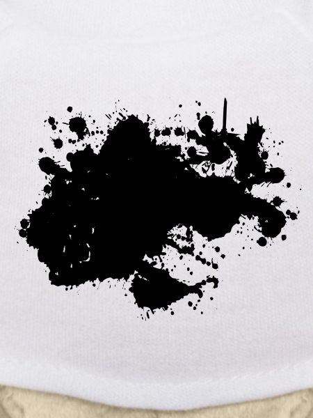 Stain black dot blob