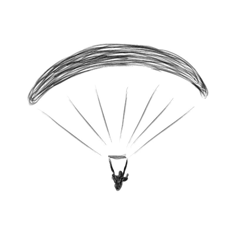 paragliding Gleitschirmflieger Geschenk Comic