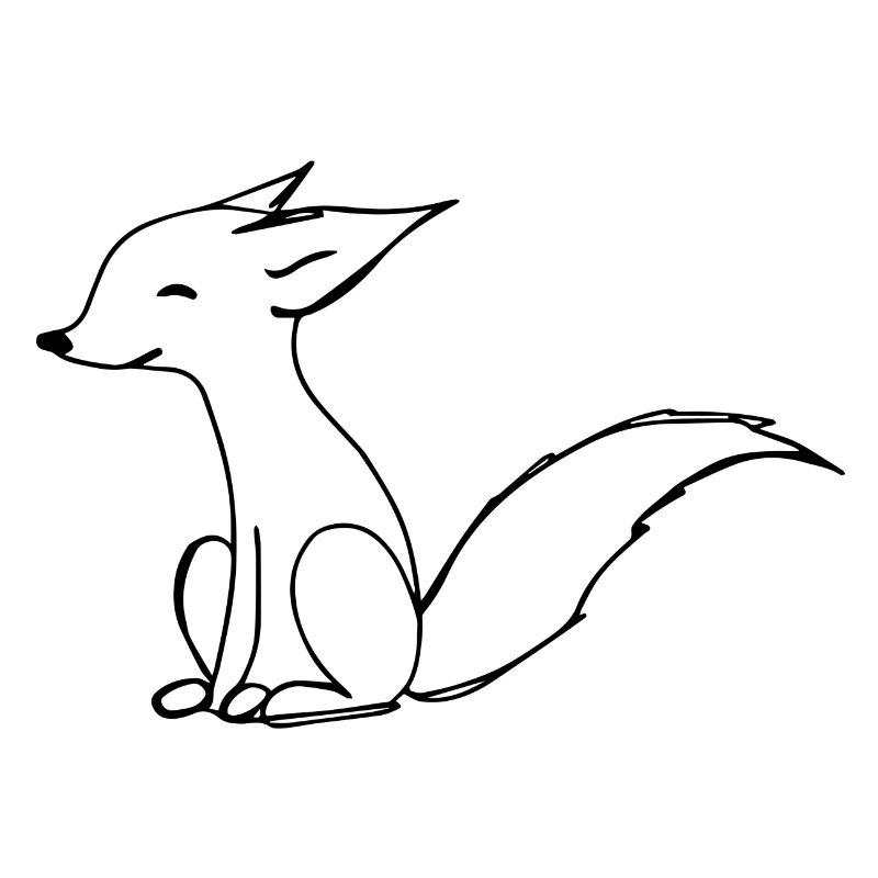 Cute fox illustration