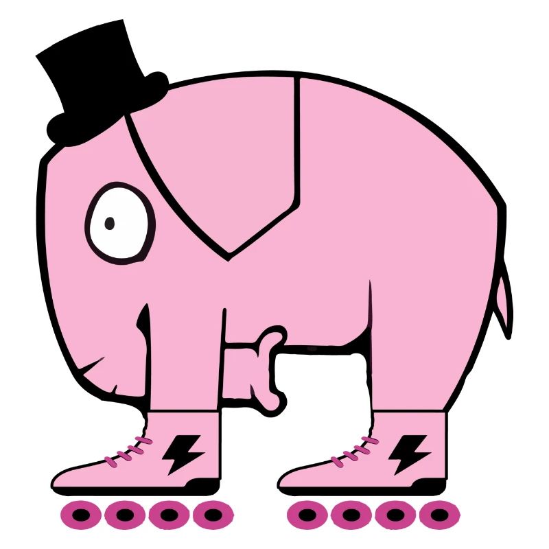Pinker Elephant