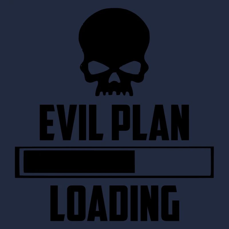 evil plan loading funny logo