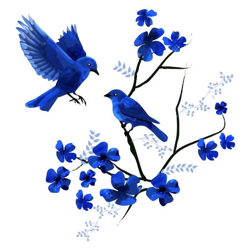 Blauer Vogel