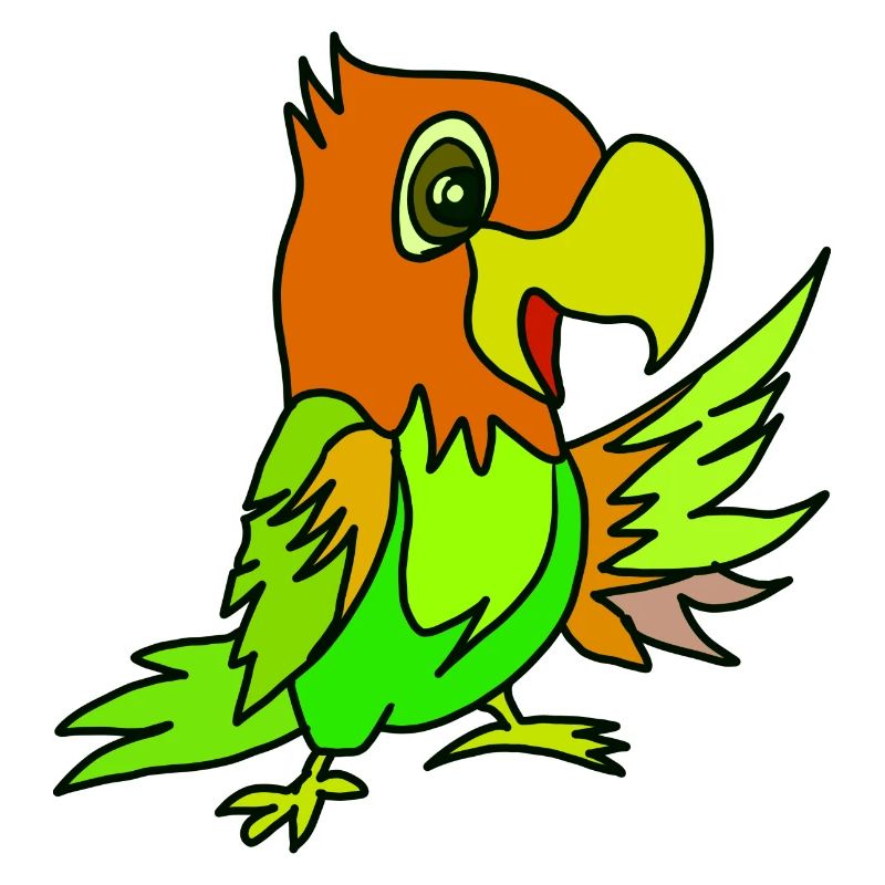 Papageien Farbwirbel