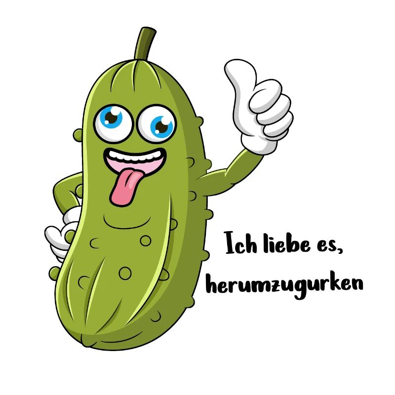 Herumgurken - lustige Gurke Geschenkidee