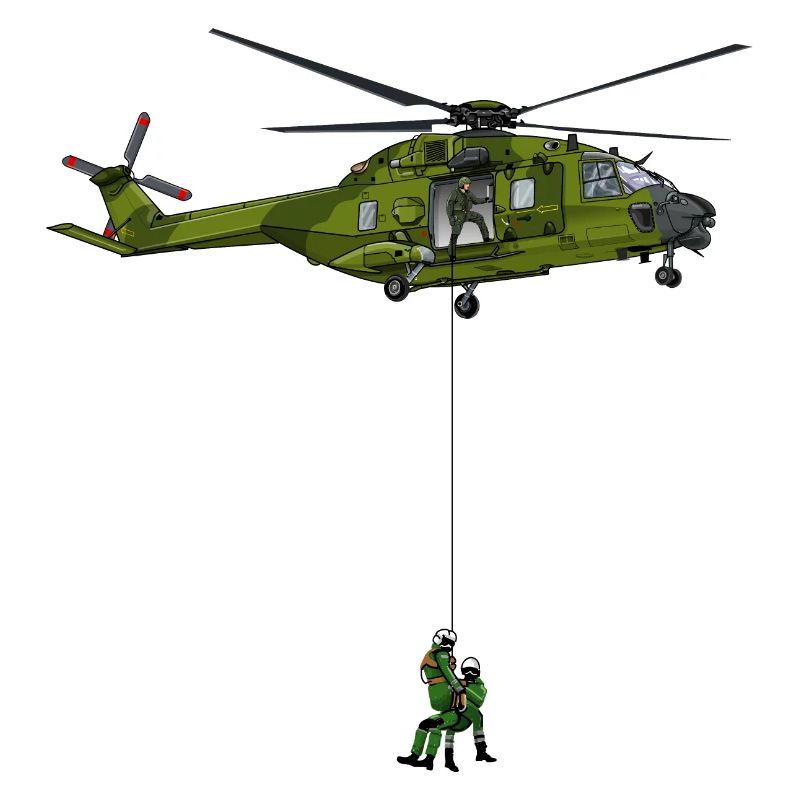 Helicopters in action