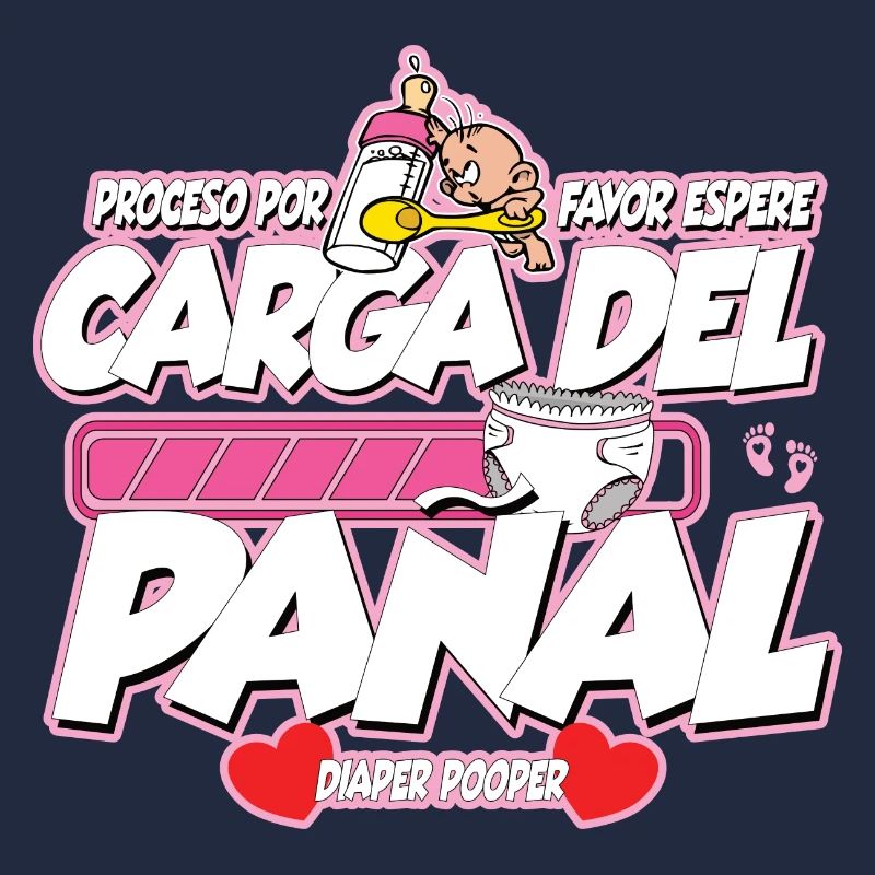 Windelpooper Windel wird beladen Mädchen Geschenk