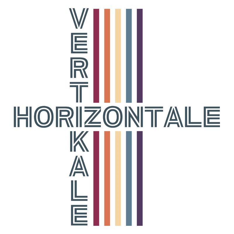 horizontale vertikale Retro Vintage