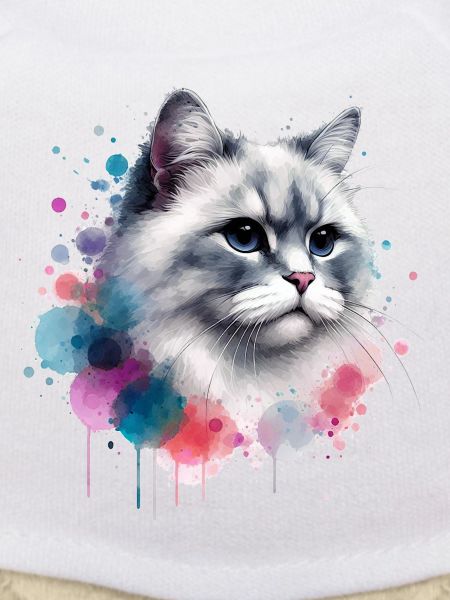 Aquarelle Tête de chat