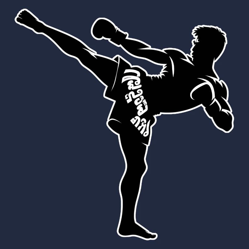 Conception de combattant Muay Thai