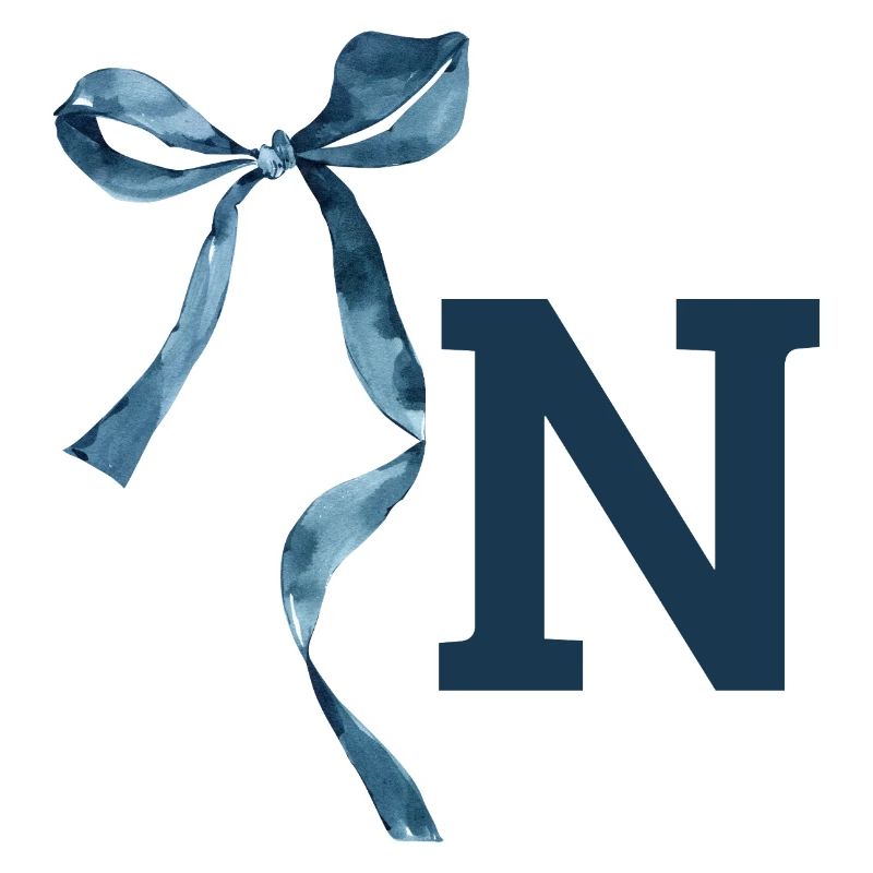 Monogramme n idée cadeau 