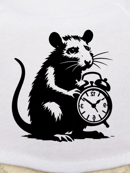 Stressed Rat and Alarm Clock