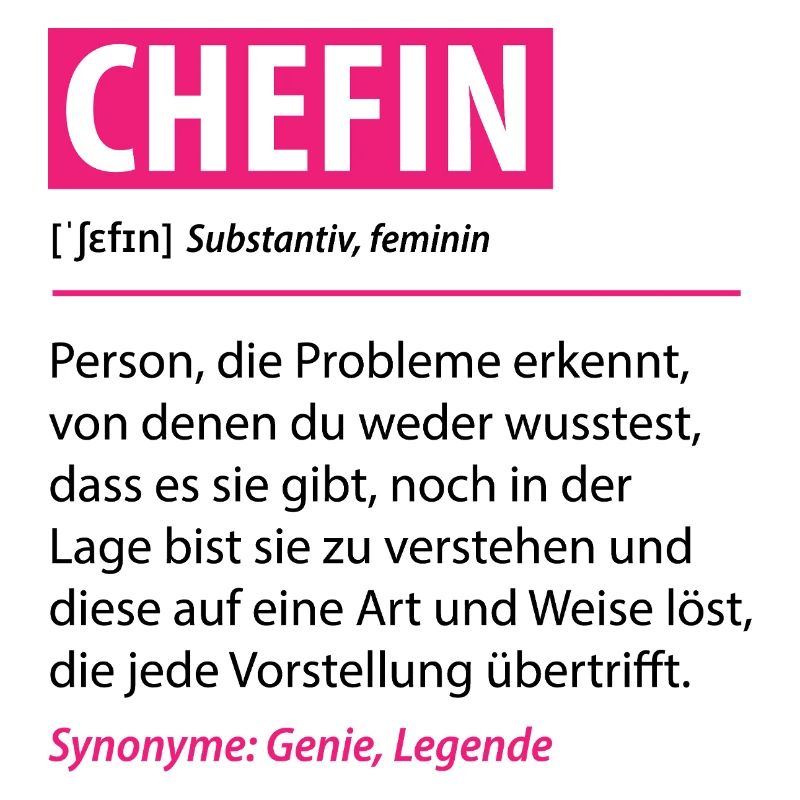 Lustige Chefin Managerin Definition Geschenk