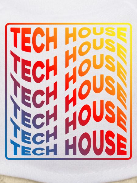 Tech House Neon Gradient Wiederholt sich
