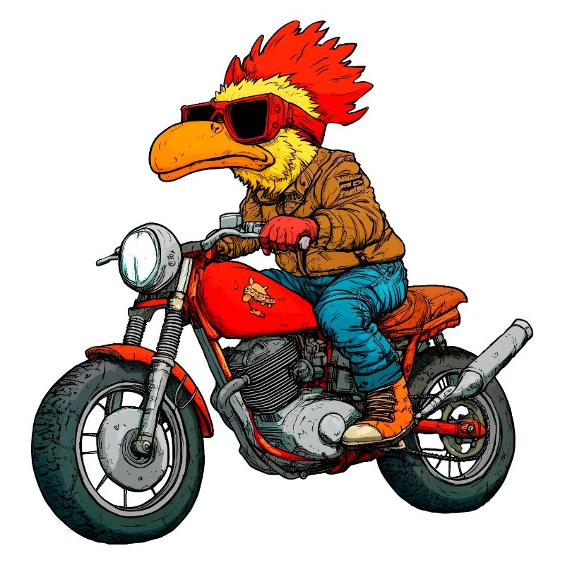 Motorcyclist Chicken