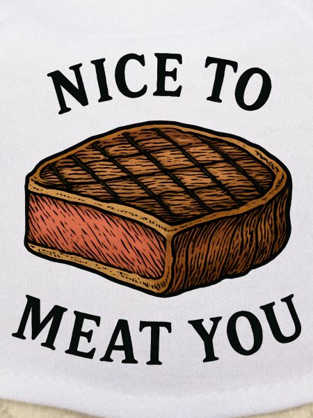 Ravi de vous rencontrer Steak Graphic