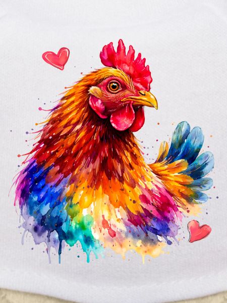 Regenbogenhahn-Aquarell