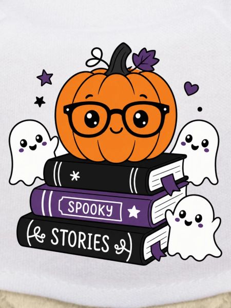 Halloween pumpkin with glasses