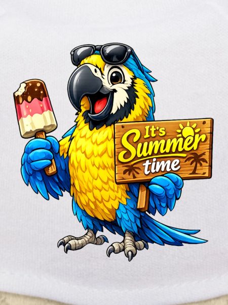 Parrot with popsicles