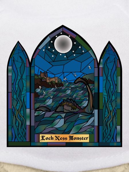 Loch Ness Monster Buntglas
