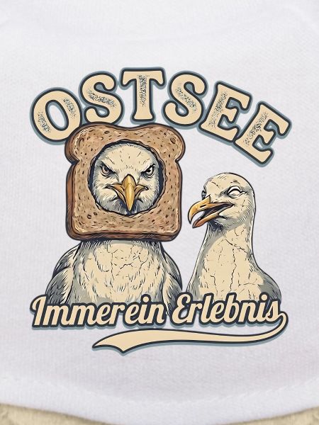 lustige Ostsee Möwe