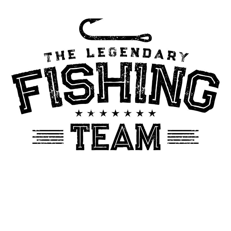 Logo de poisson de l'équipe de pêcheur de pêche