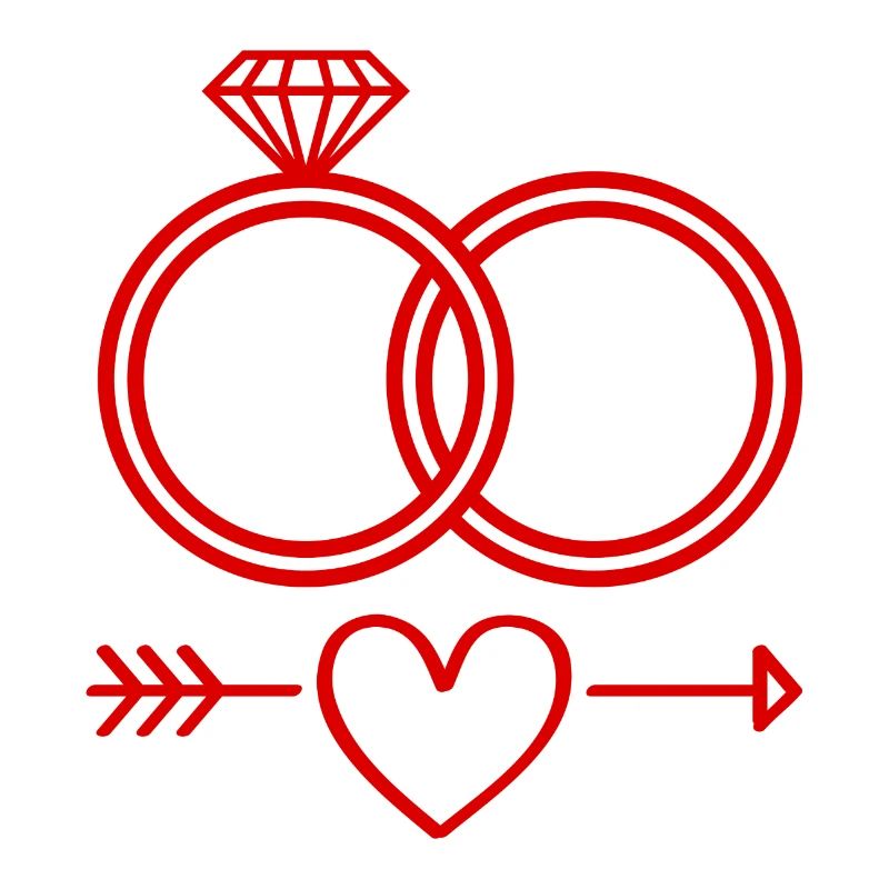 Eheringe Symbol Icon Ringe