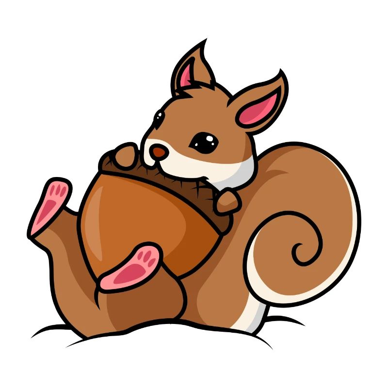 Eichhörnchen Nuss Comic